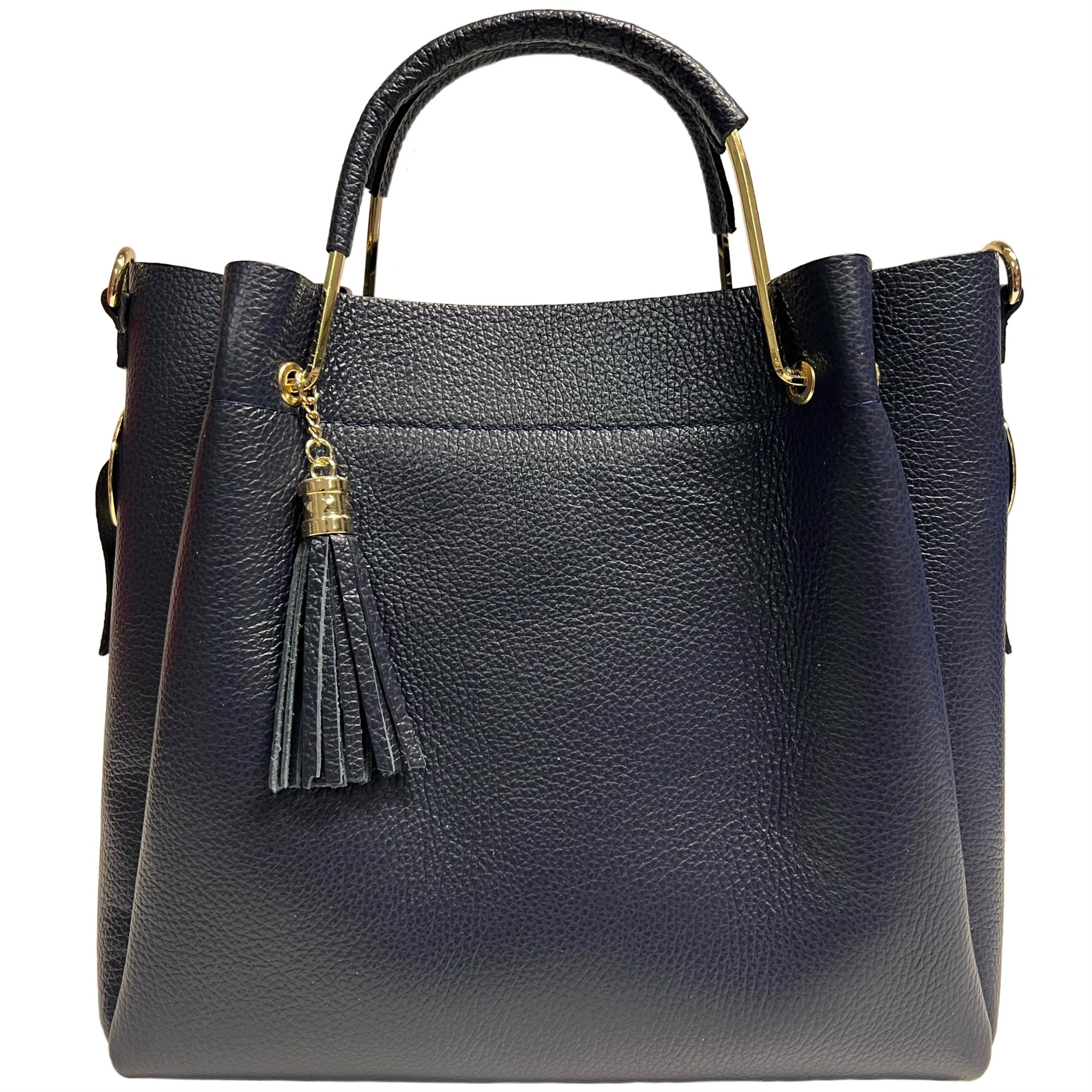 MODARNO – wholesale Top handle bag – women's – Modarno Women's Bucket Bag in Genuine Leather + Inner Bag mo25