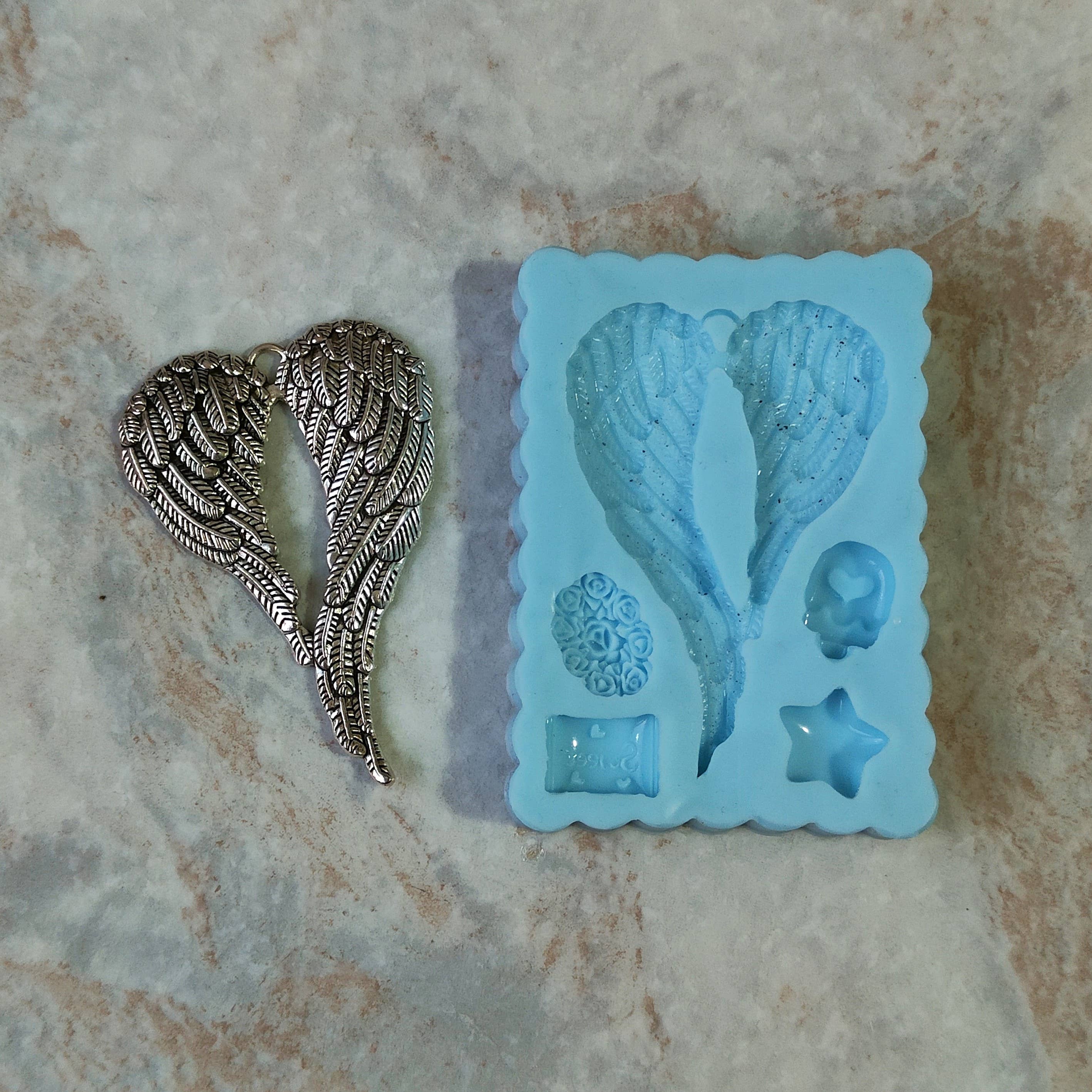 Serena Creazione di Serena Stampone - Wholesale DIY Craft Kit - Angel Wing Mold 4x7cm in silicone for resin, wax, and plaster7