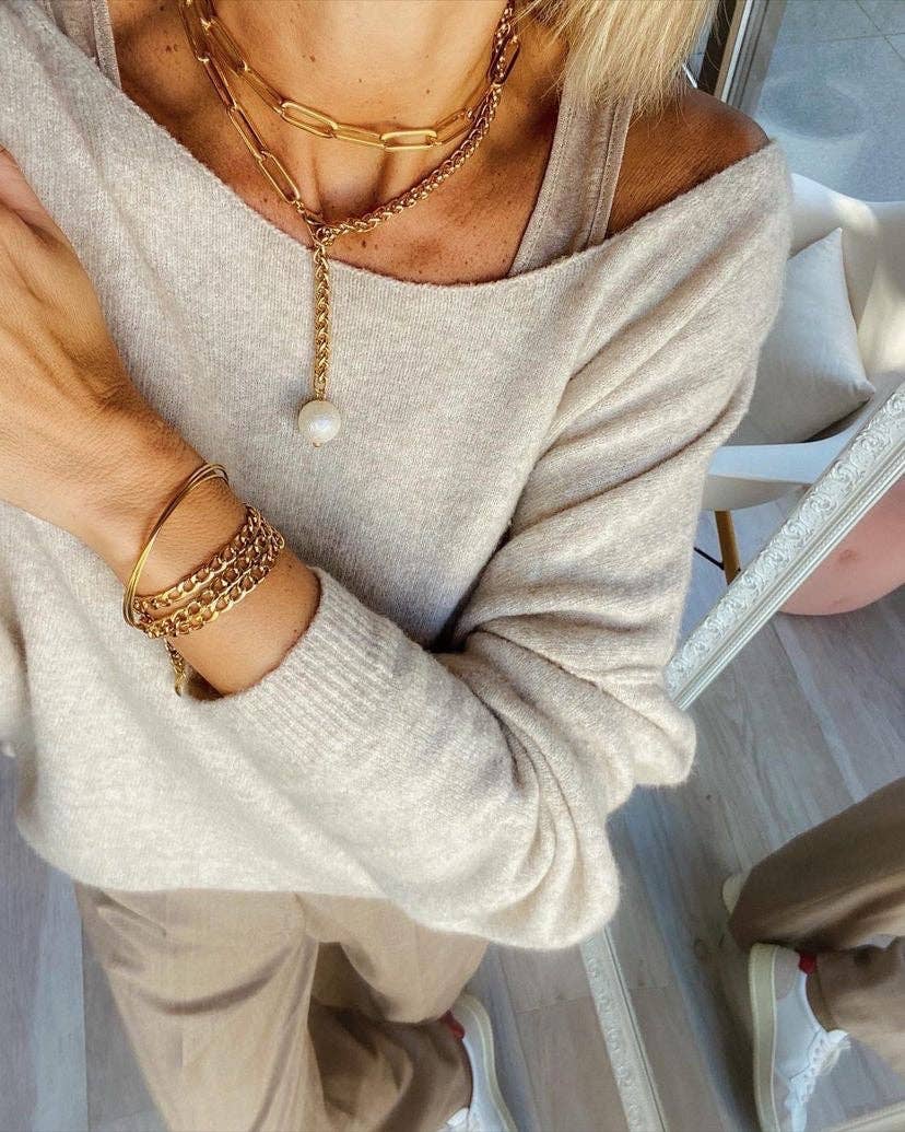 A.B. Paris - Venta al por mayor Pulseras de cadenas y eslabones - Tressia / collar o pulsera triple enroscado8