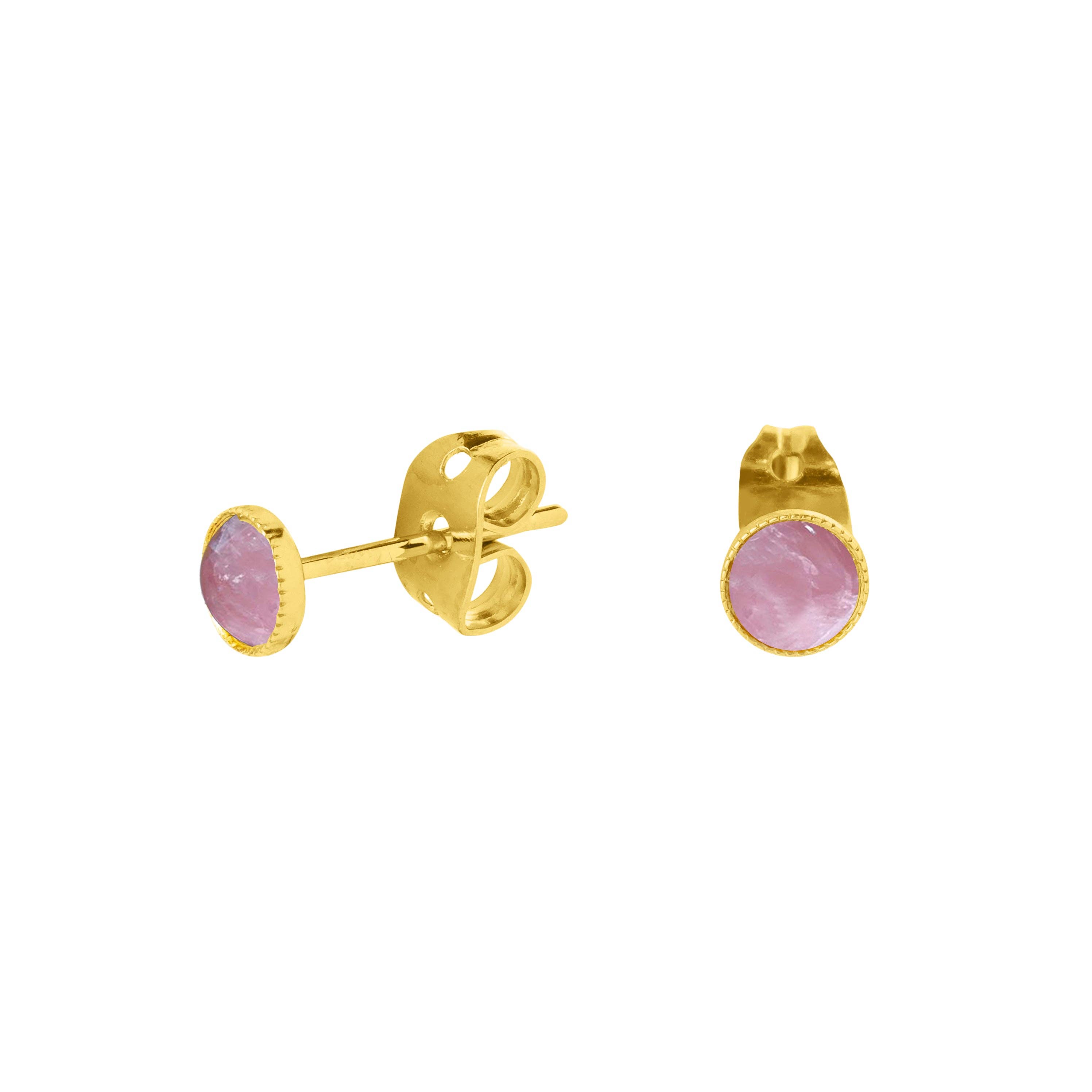 Lovelyday bijoux – wholesale Stud/post earrings – BO Pierre Studs 6mm - 18Kt Gold Plating5
