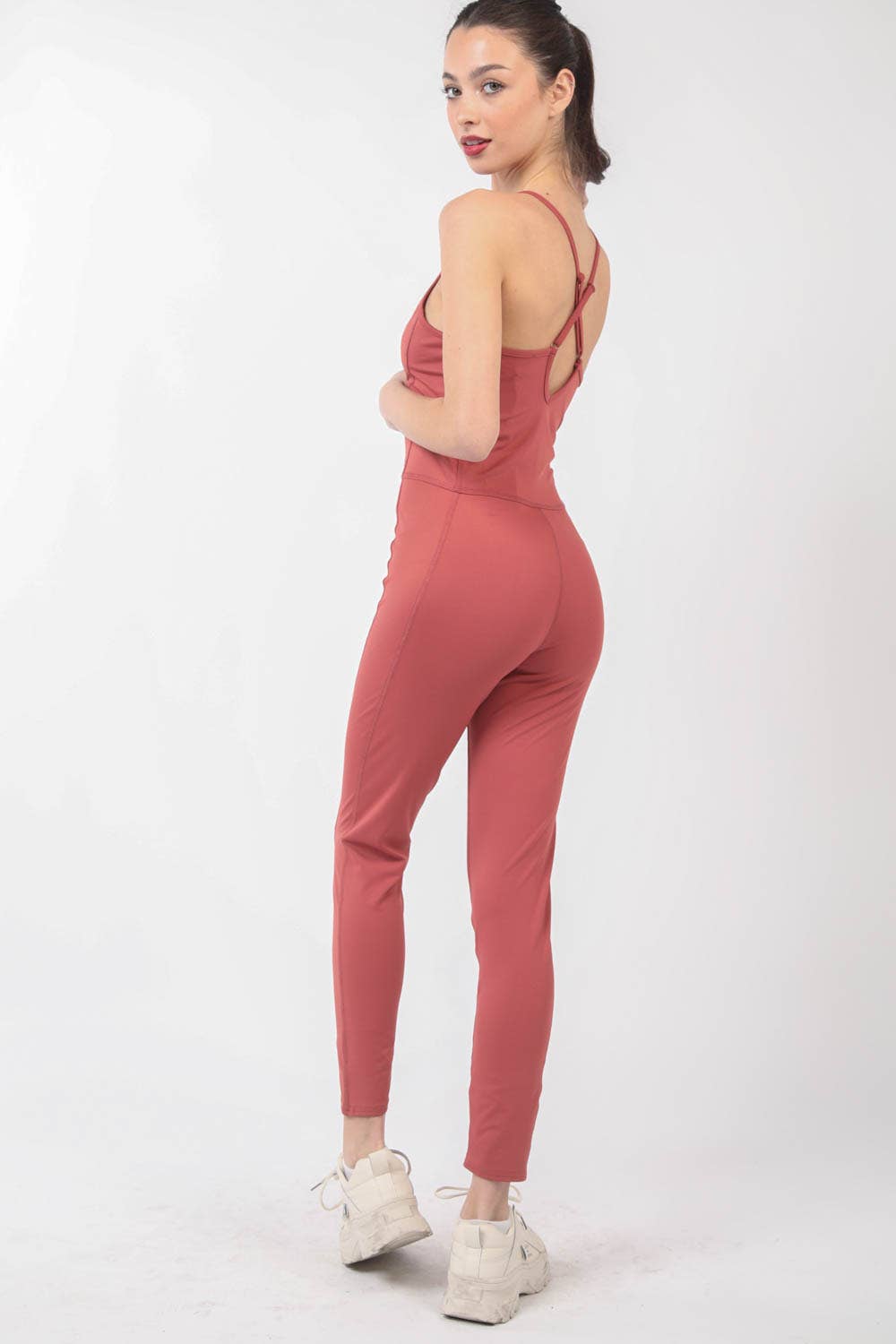 VERY J - Venta al por mayor Peto - Mujer - Mono elástico sin mangas ajustado NP70320, ropa deportiva9