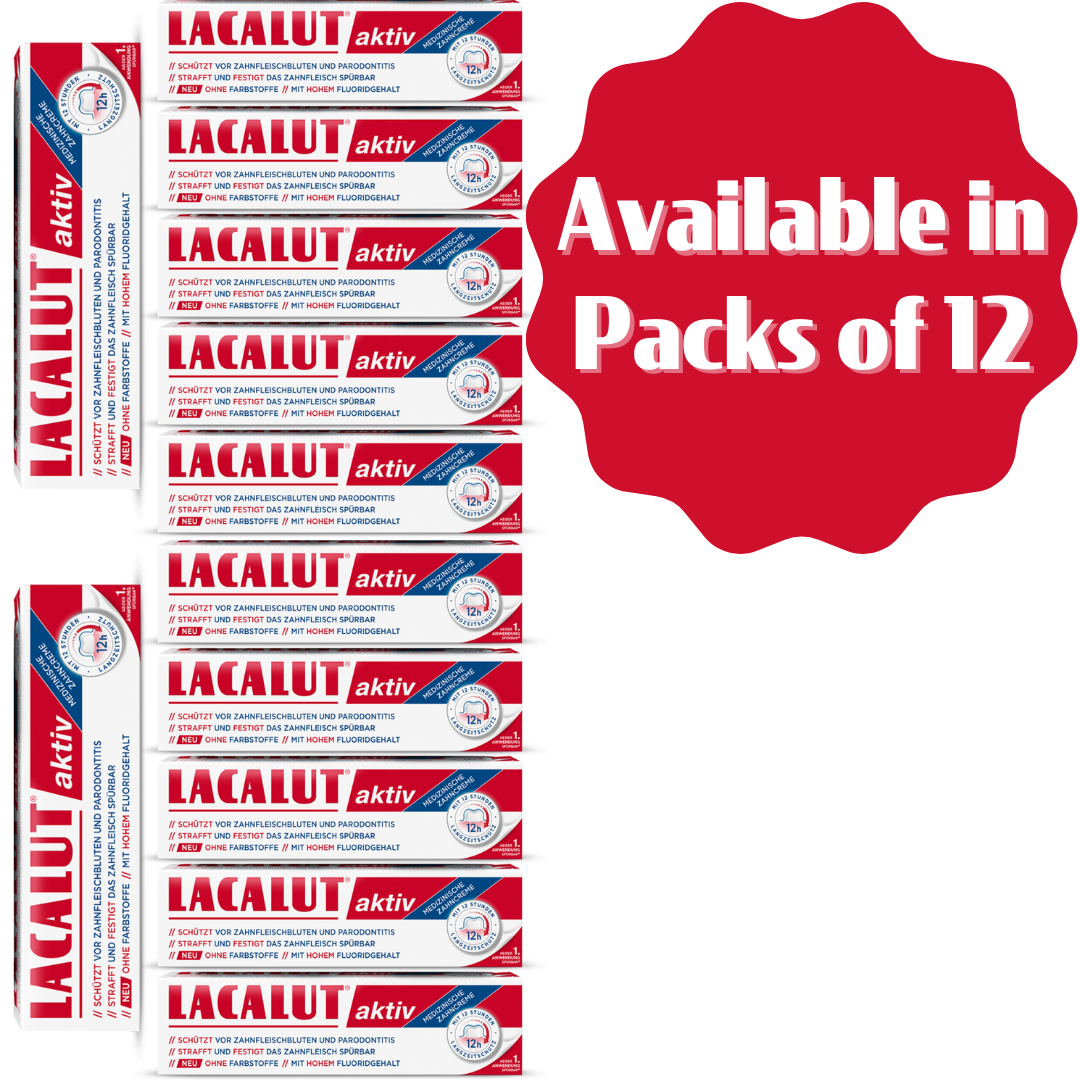 LACALUT - WHOLESALE - Wholesale Toothpaste - LACALUT Aktiv 75ml - RRP $13.957