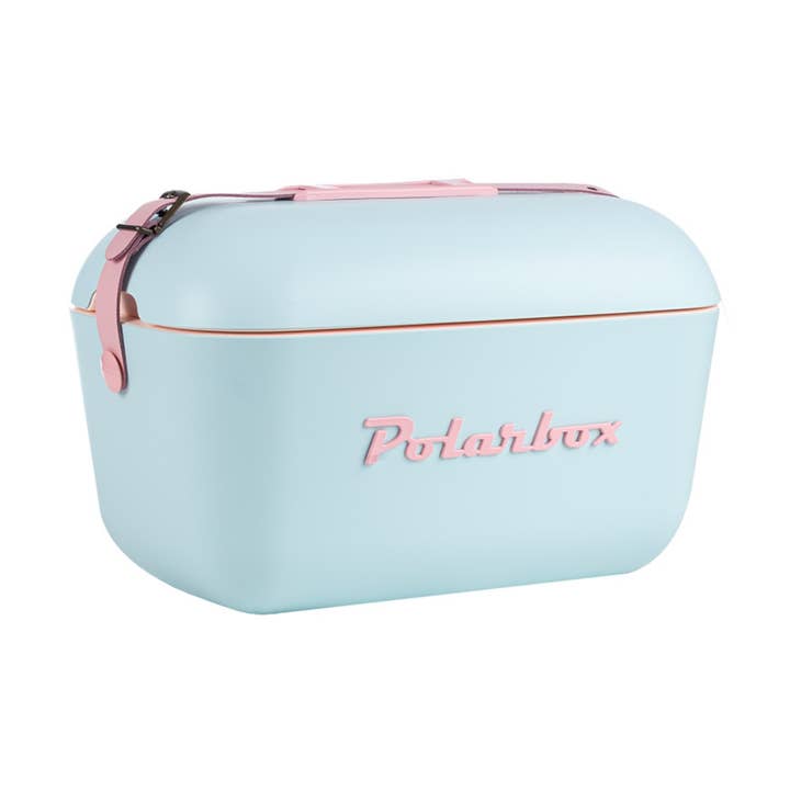 Polarbox 12L Retro Coolbox - Sky Blue Baby Rose Pop for wholesale by Polarbox UK