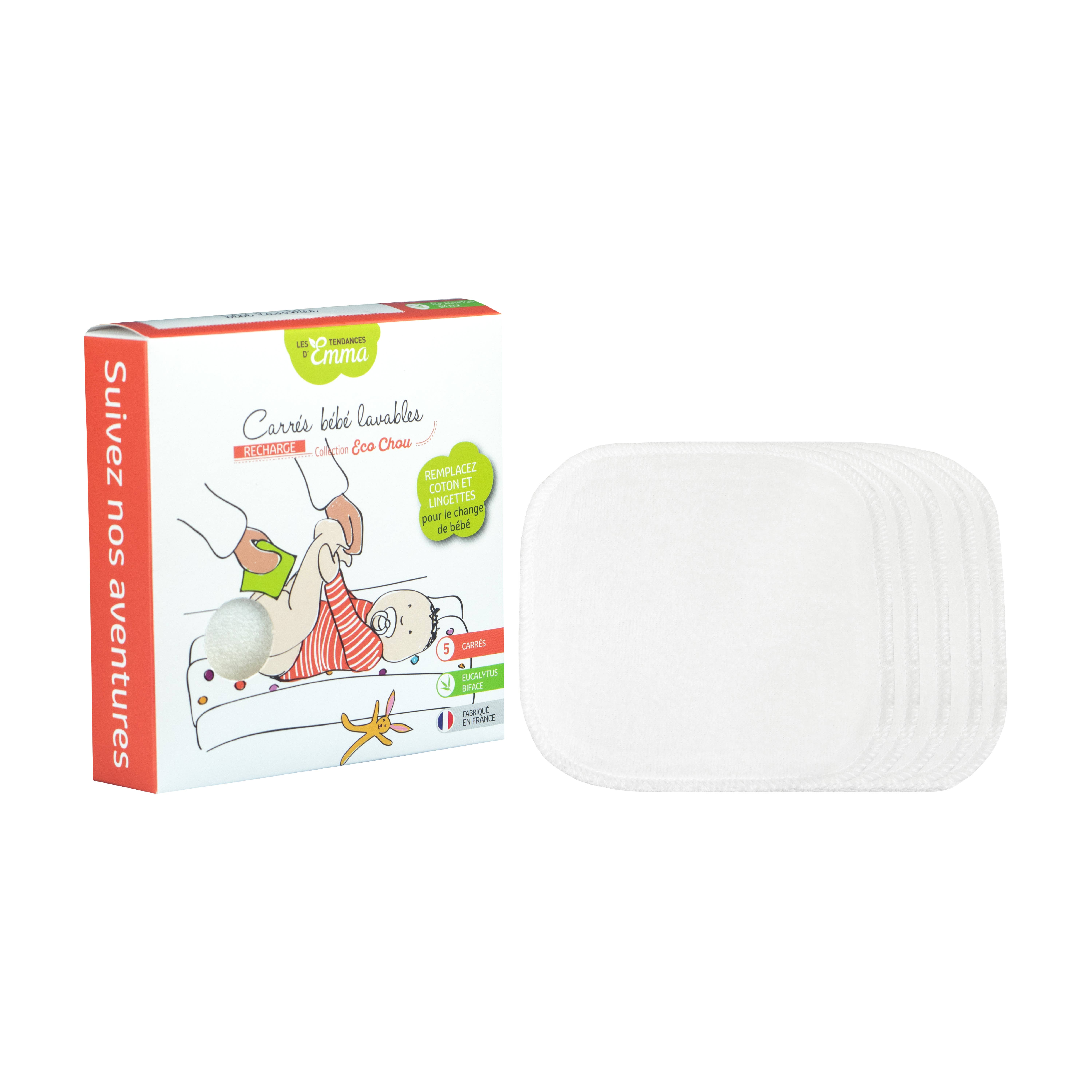 Les Tendances d'Emma - Wholesale Diaper (Cloth) - Baby - 5 Emma squares for babies12