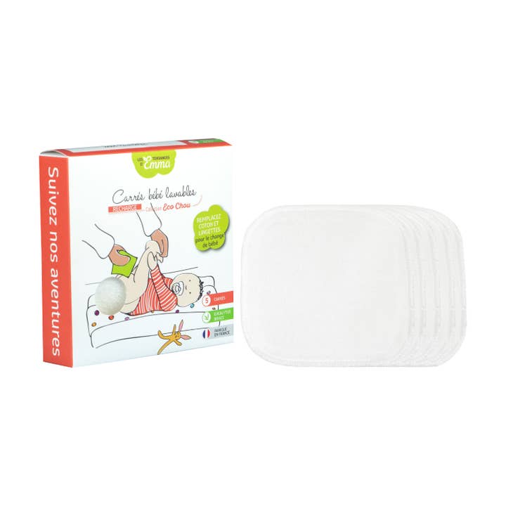 Les Tendances d'Emma - Wholesale Diaper (Cloth) - Baby - 5 Emma squares for babies12