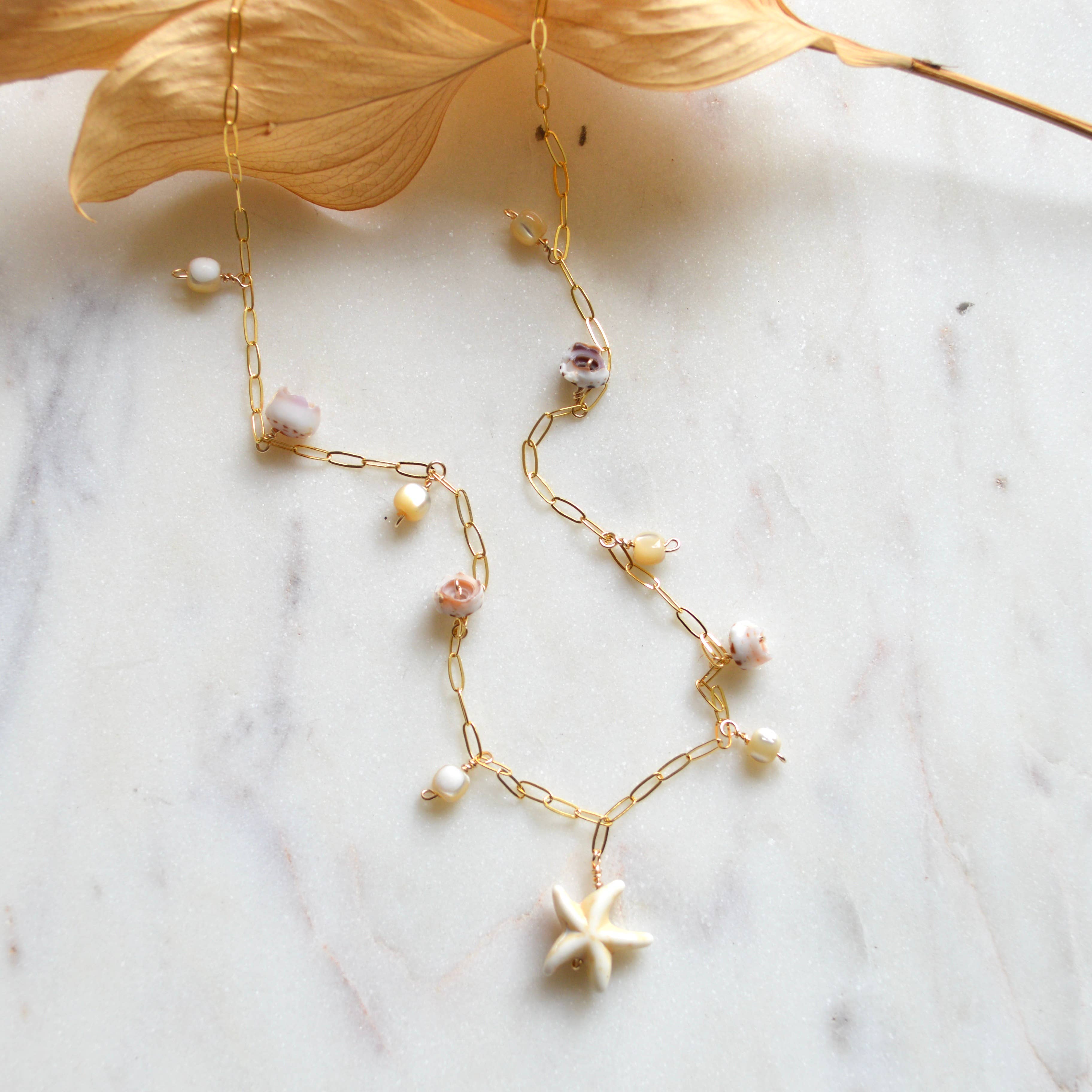 Salty But Sweet - Wholesale Pendant/Charm Necklace - Star Shell Necklace1