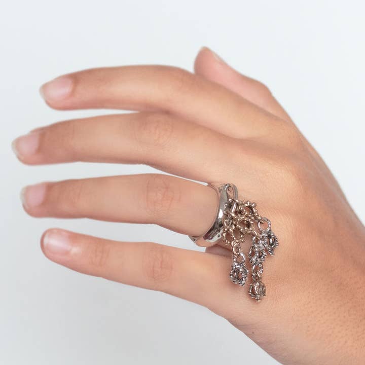 Mandile Gioielli - Wholesale Cocktail/Statement Ring - 925 Silver and Bronze Ring (AR084)1