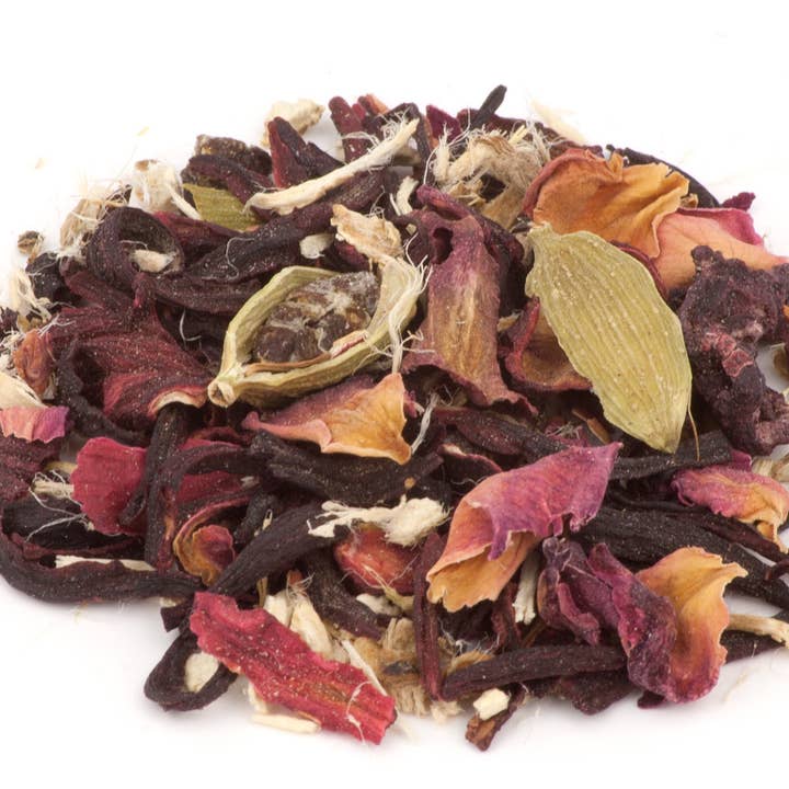 Ruby Blossom Herbal Tea for wholesale by Oregon Tea Traders