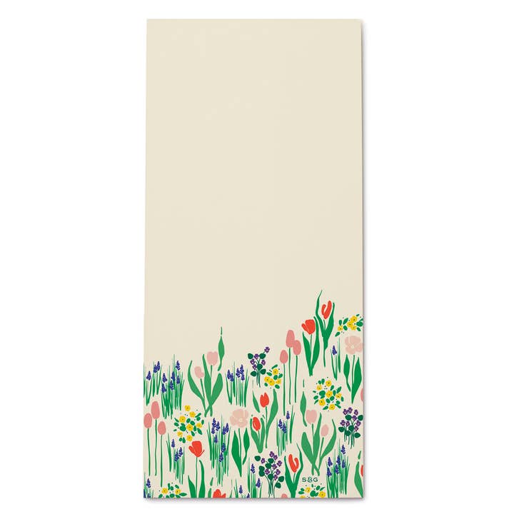 Bloc-notes Liste Champ Fleuri de Printemps pour la vente par Snow & Graham