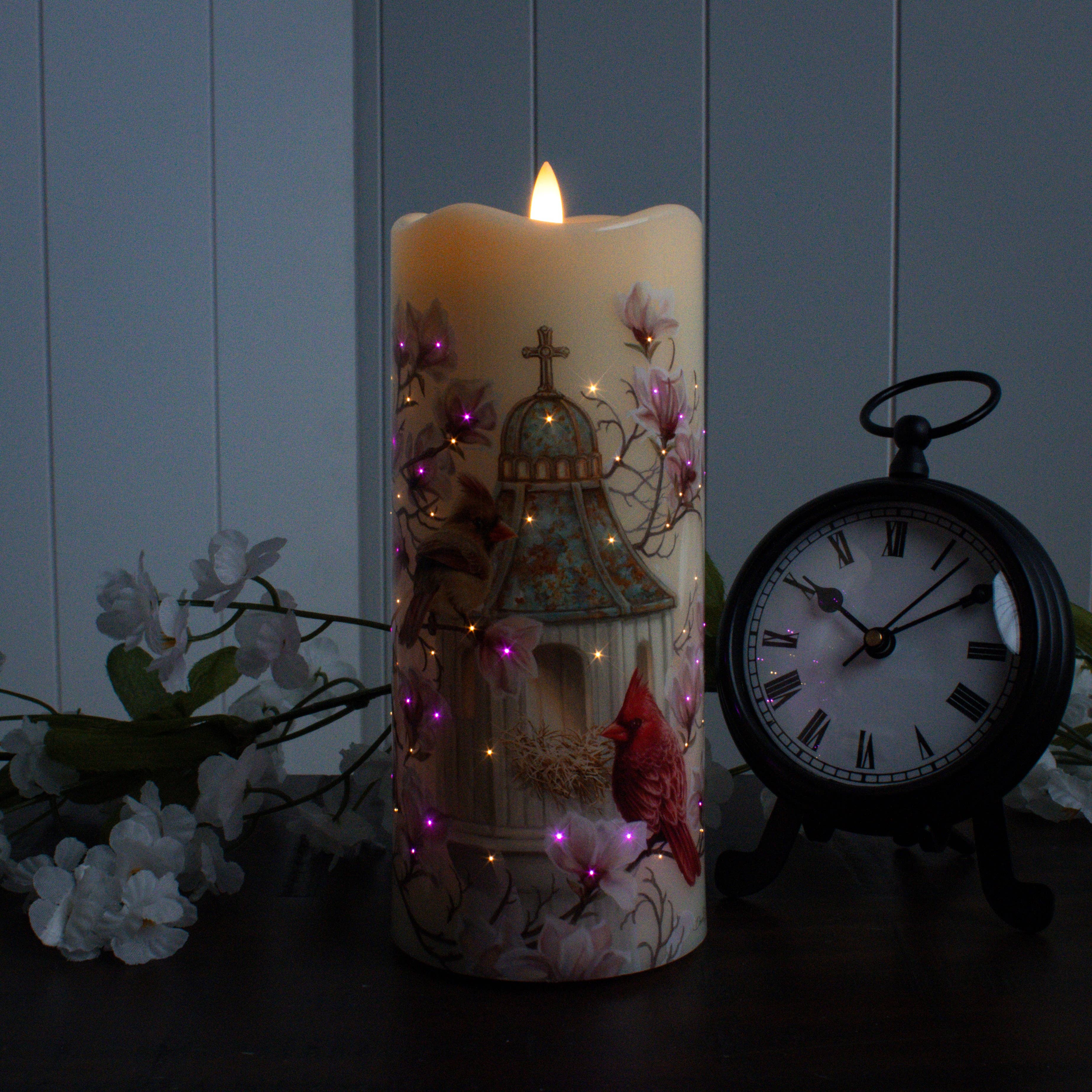 Glow Decor - Wholesale Flameless Candle - Cardinal Chapel Fiber Optic Candle2