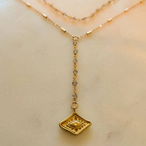 Mystic Eye Y Necklace for wholesale by Santore Jewelry Company