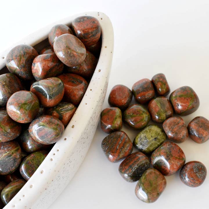 1Pc Tumbled Stones | Unakite | Healing Tumbled Stones for wholesale by Soothing Crystals