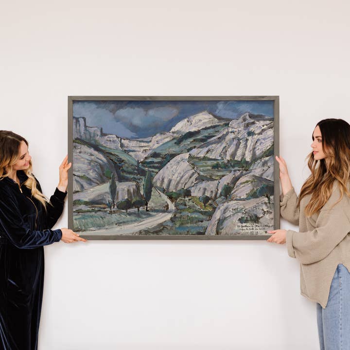 Hangout Home - Wholesale Art Print - South of France Mountains - Landscape Canvas Art - Framed2