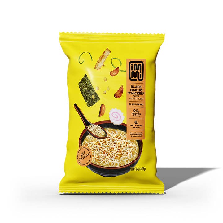 immi - Wholesale Ramen - Black Garlic Chicken Ramen (High Protein)1