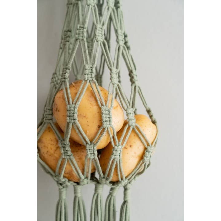 BeanDaikon - Wholesale Fruit basket - Macrame Hanging Fruit Basket I667