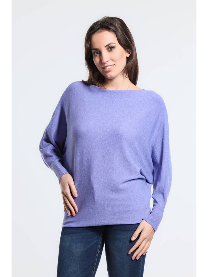 TINA Stephens Italy/Tees By Tina – Großhandel Strickpullover – Damen – Mylah Seriously Weicher Fledermaus-Pullover (BLS413)59