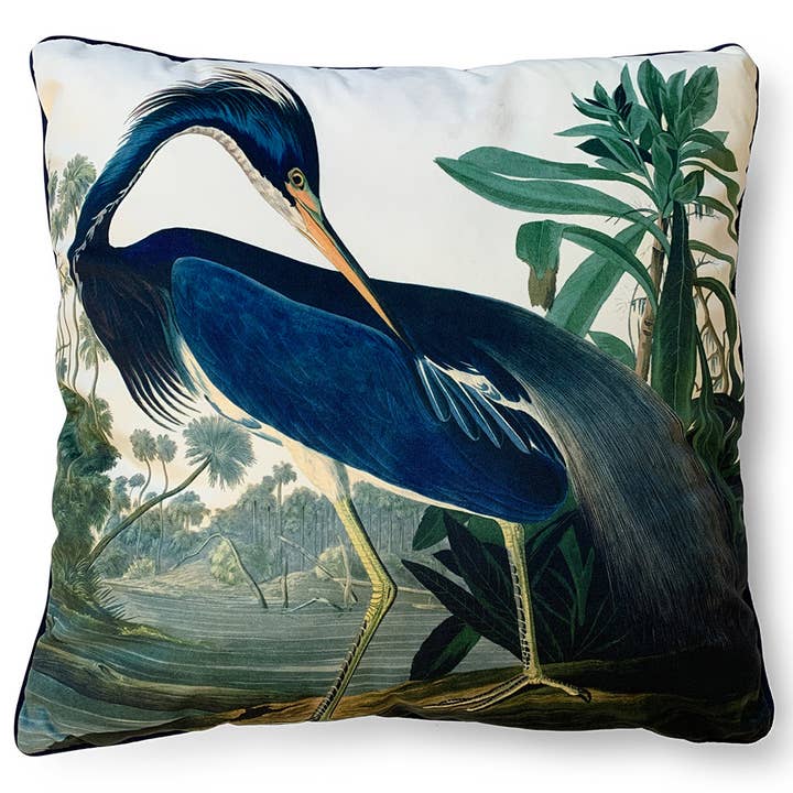 John James Audubon (Louisiana Heron) 55X55 Cushion for wholesale by The Art Group
