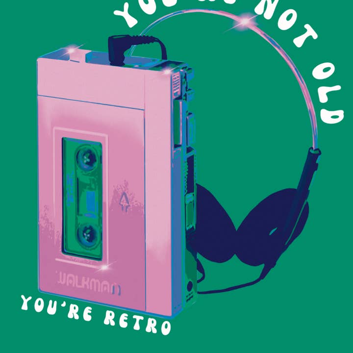 Cards by Dé – Engroshandel Fødselsdagskort – Du er ikke gammel, du er retro0