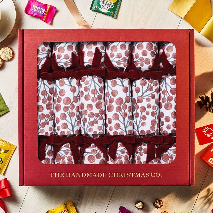 Berry & Birch - Handmade Luxury Christmas Crackers (6pcs) for wholesale by The Handmade Christmas Co.