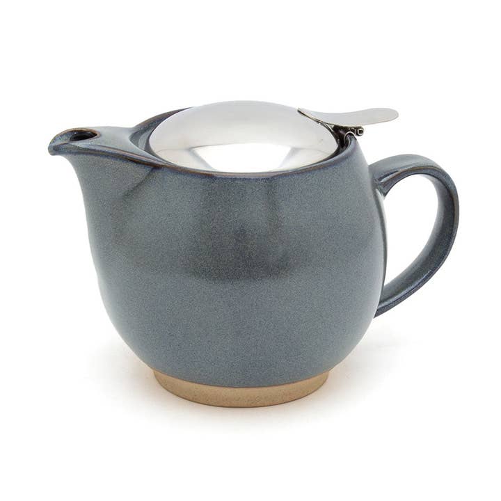 Zero Japan Round Ceramic Teapot 15oz Stone Gray for wholesale by ZERO JAPAN USA