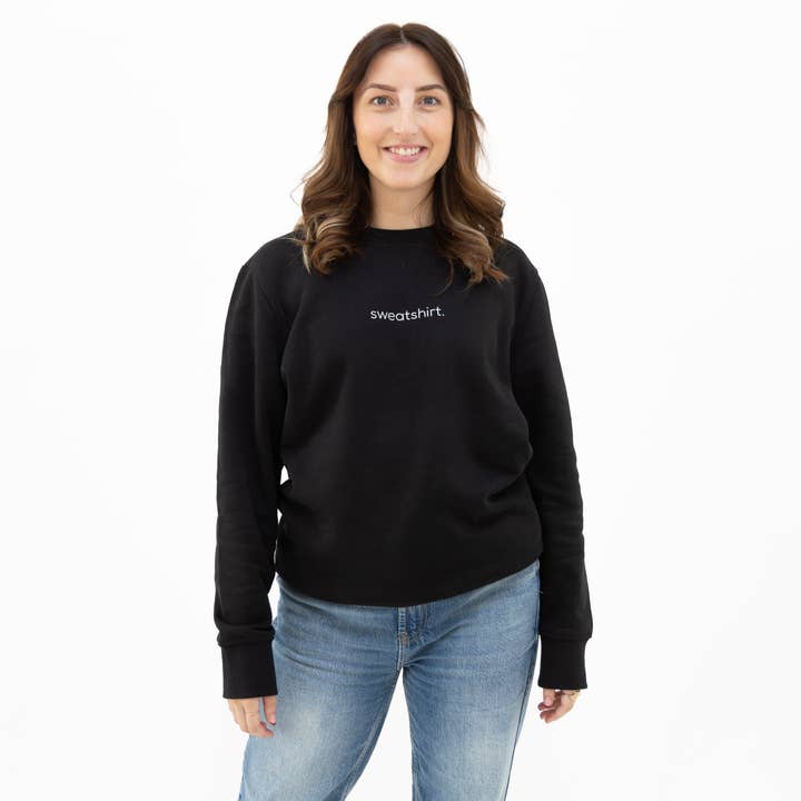 simple. sweatshirt. black. for wholesale by simple. panda