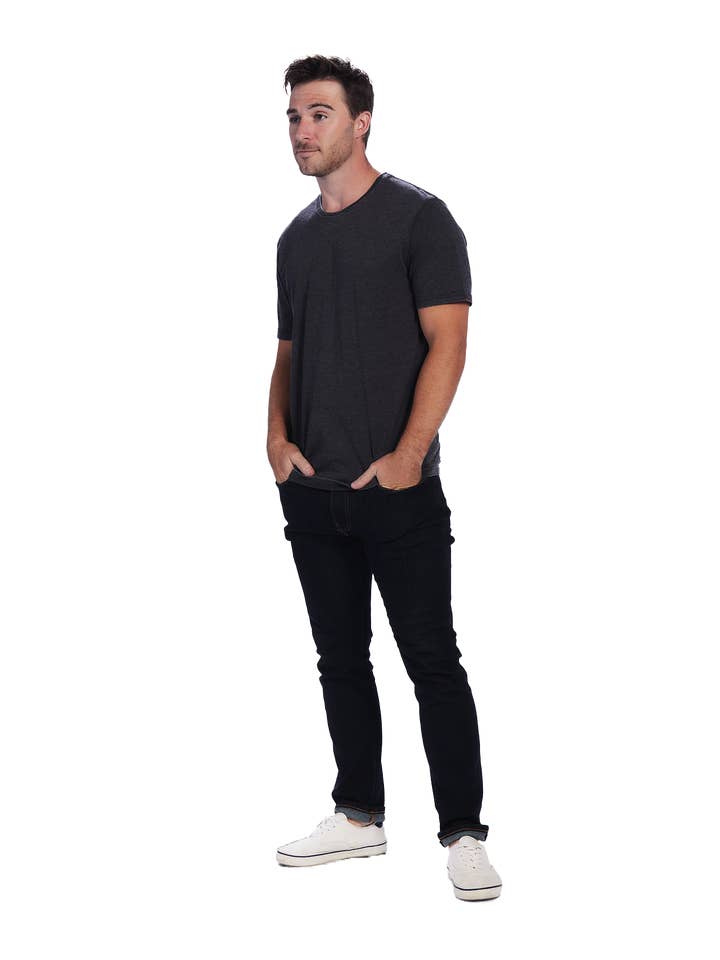 U.S. Apparel - Wholesale T-Shirt - Men's - Unisex Fit Jersey Crew Neck Tee W/ Lt. Burnout Wash7