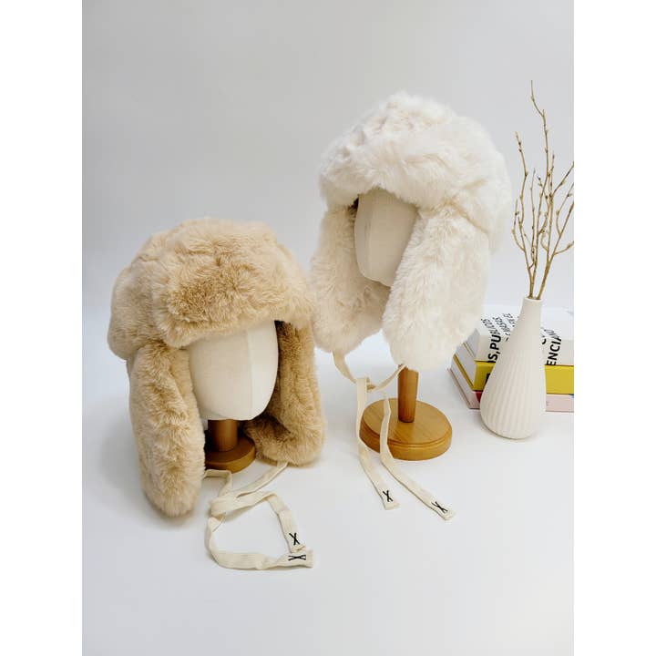 Comfortarians - Wholesale Trapper/Bomber Hat - Women's - Faux Fur Trapper Hat, Extra Warm Faux Fur Hat with Ear Flap4