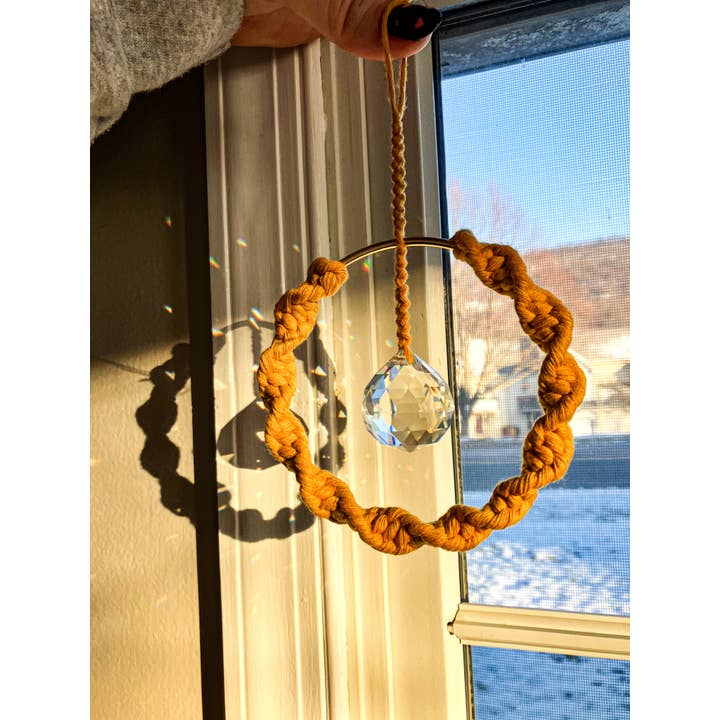 Why Knot - Vente Attrape-soleil - Créateur d'arc-en-ciel à prismes en macramé3