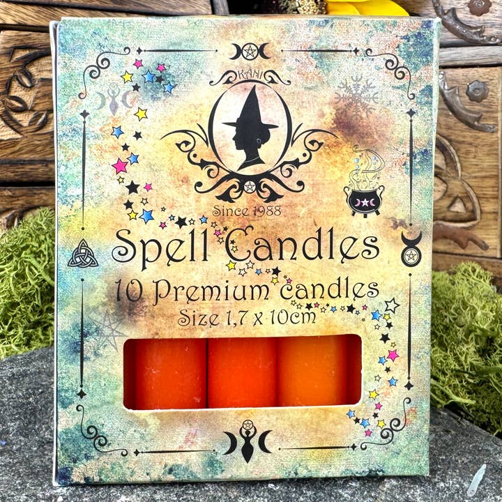 Velas de hechizo Naranja - Creatividad y Relaciones / 1,7x10cm para venta al por mayor de Kani NaturApotek AB
