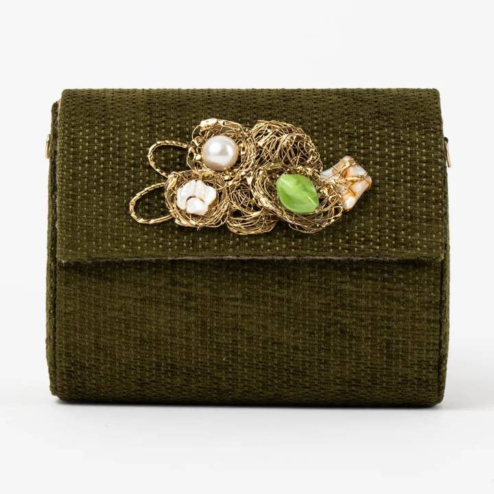 Mini Treasure Rigid Bag Green Stones for wholesale by ACUS