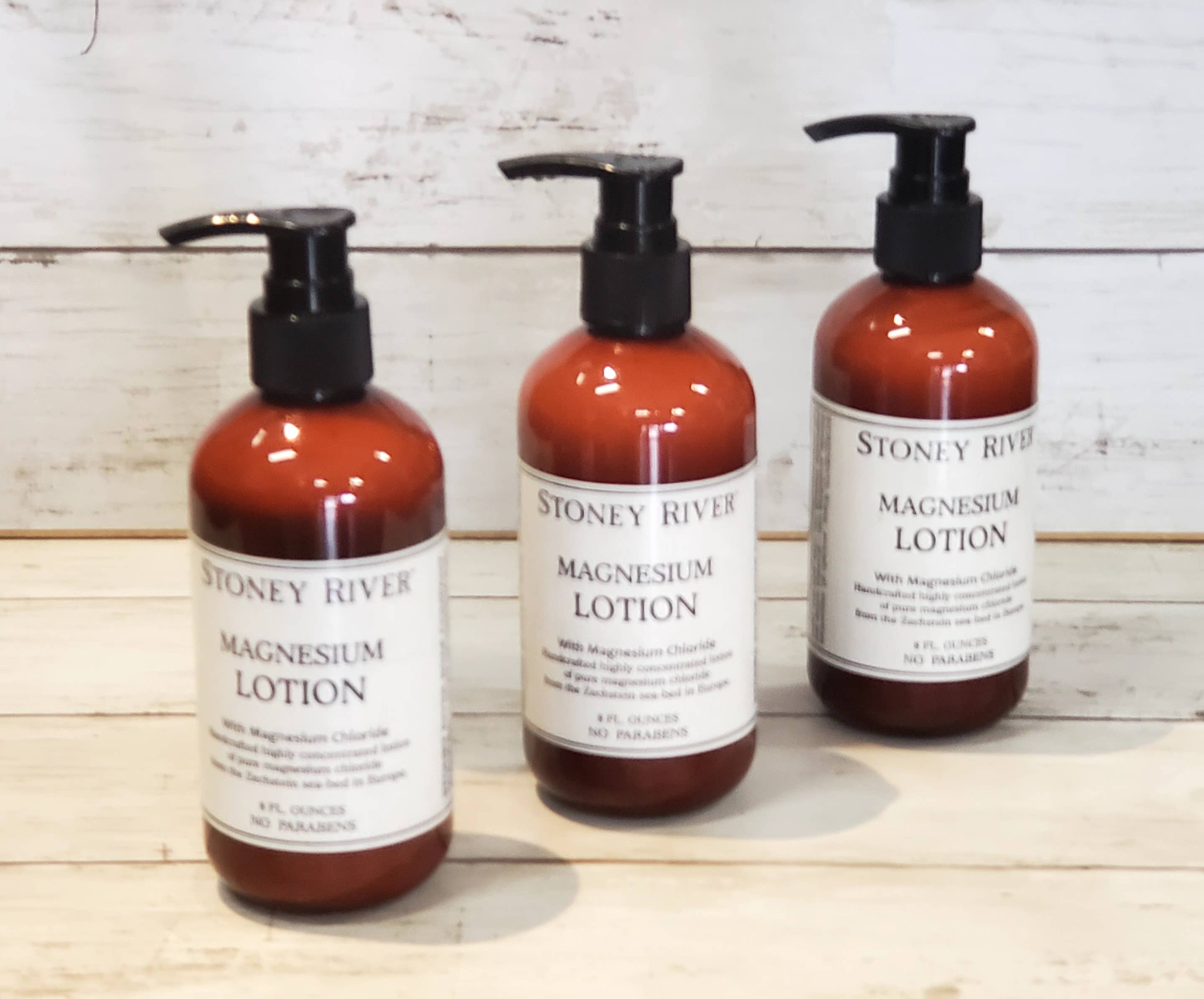 Stoney River Soaps – wholesale Body cream/lotion – Magnesium Body Lotion - 8 oz pump bottles