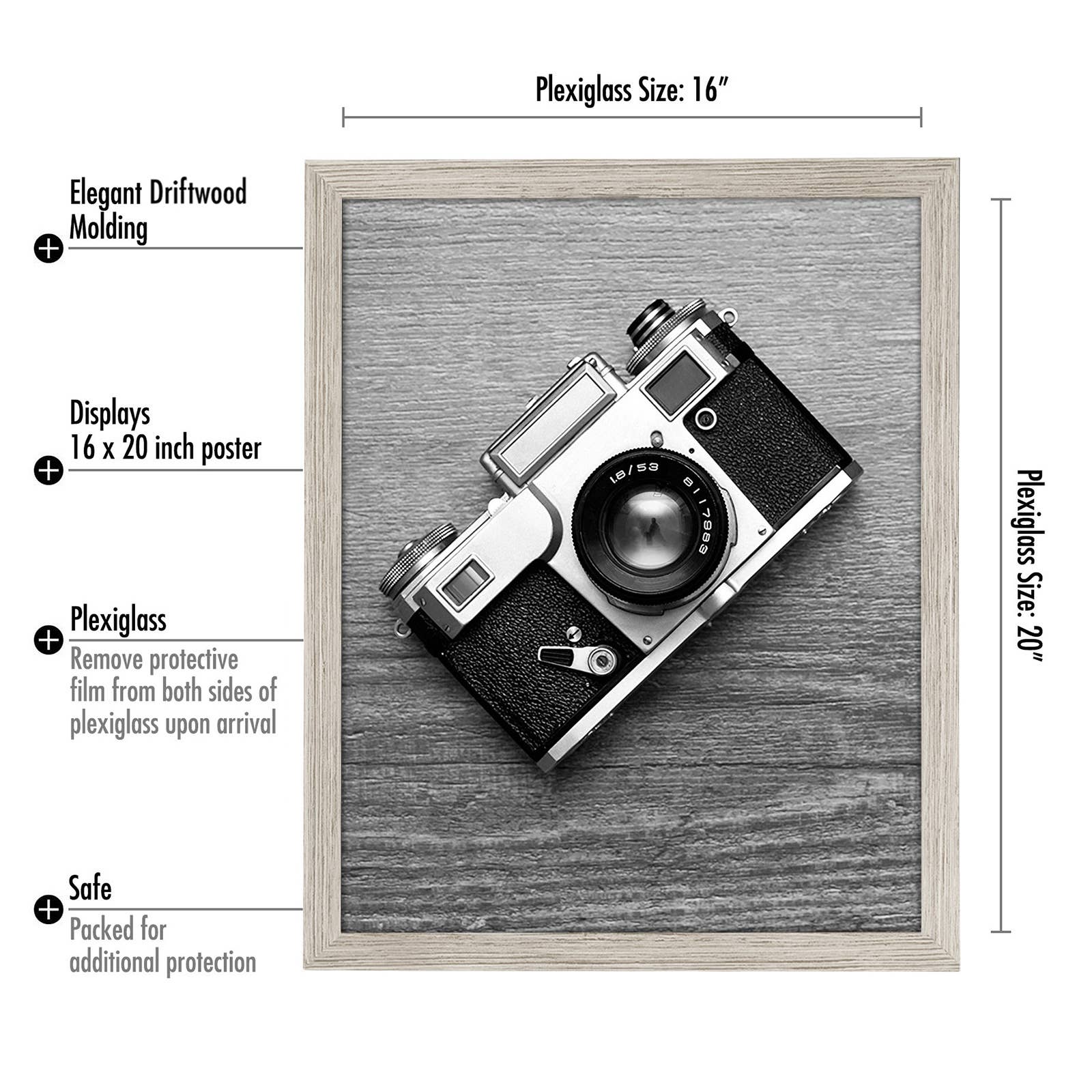 Americanflat - Wholesale Picture Frame - Americanflat Poster Frame with Wide Molding102