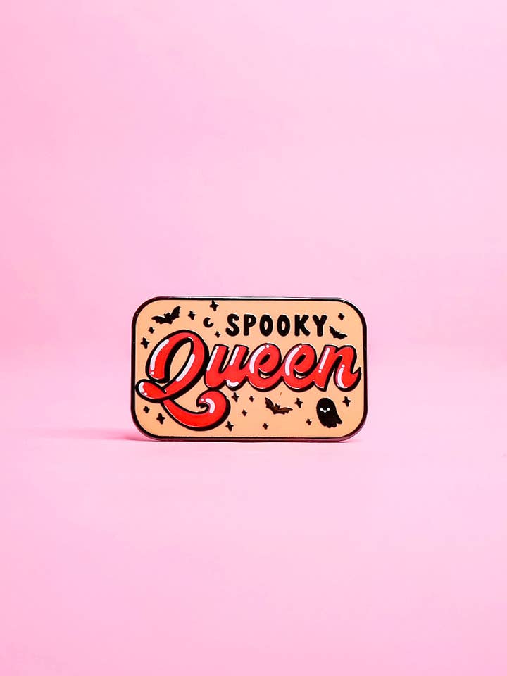 Spooky Queen Enamel Pin for wholesale by Unicorn Crafts