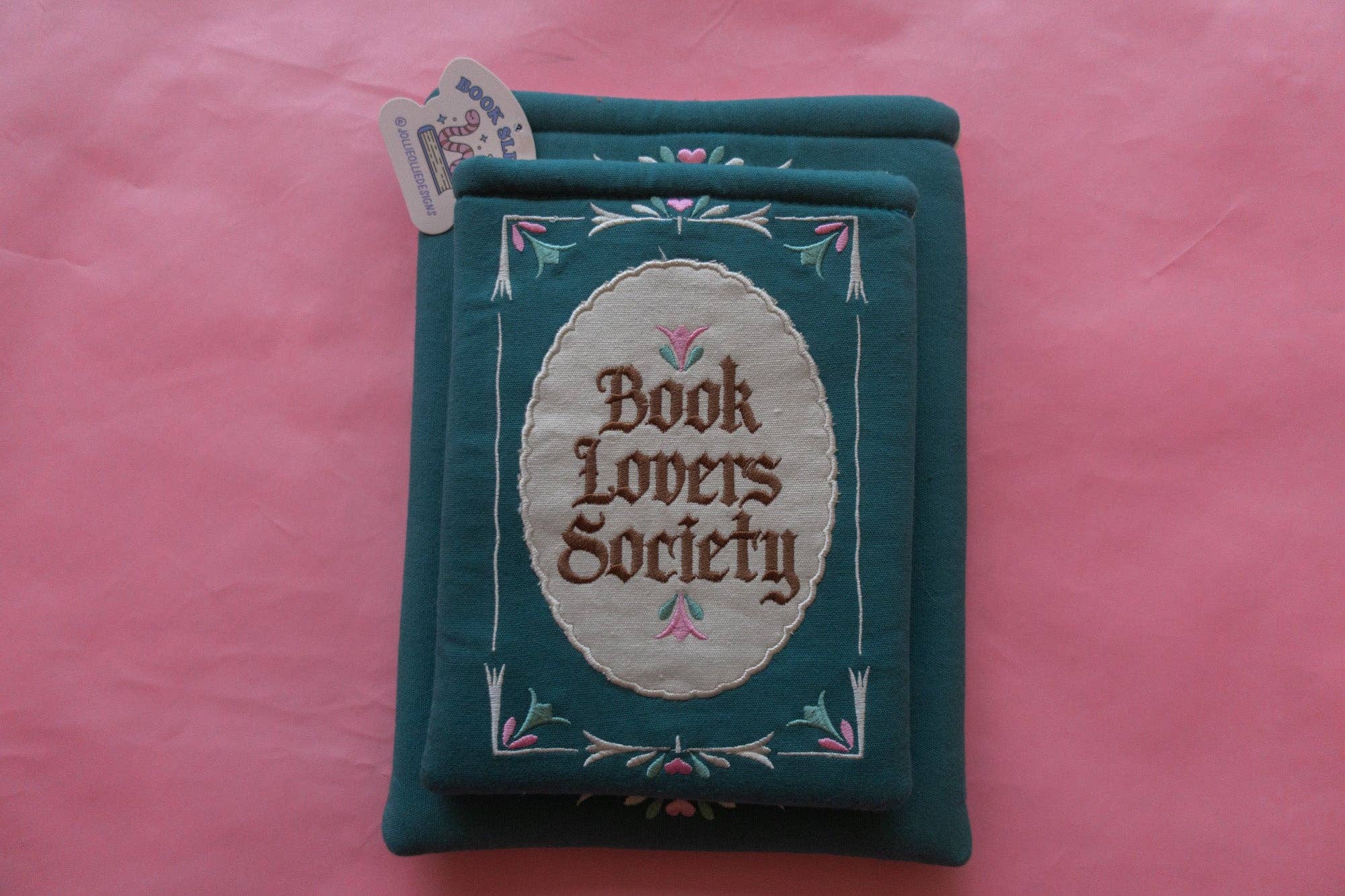 Jollie Ollie Designs - Wholesale Book Cover - Book Society Embroidered Book/Kindle Sleeve4