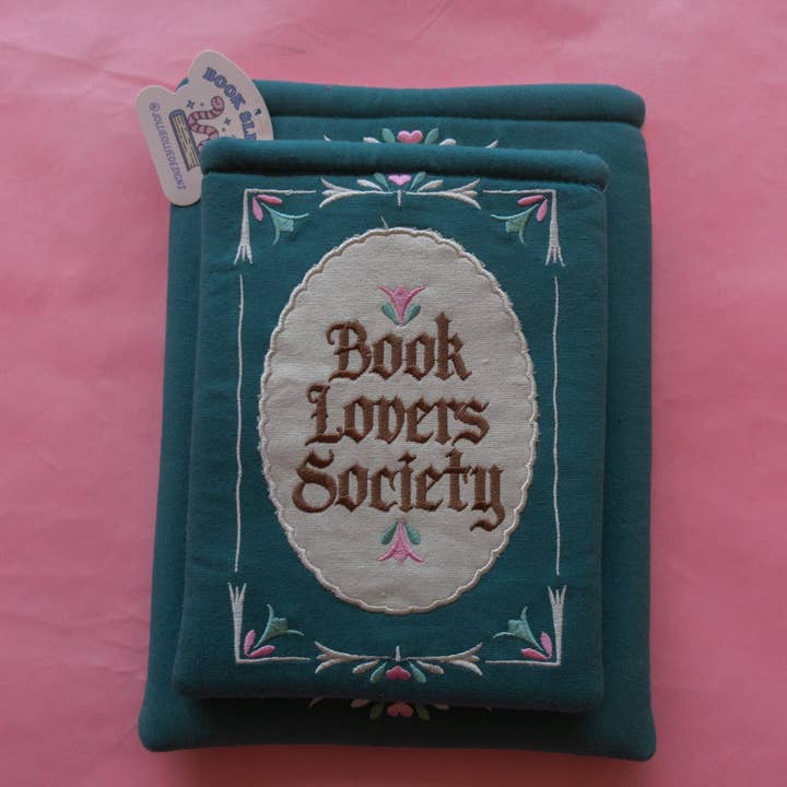 Jollie Ollie Designs - Wholesale Book Cover - Book Society Embroidered Book/Kindle Sleeve4