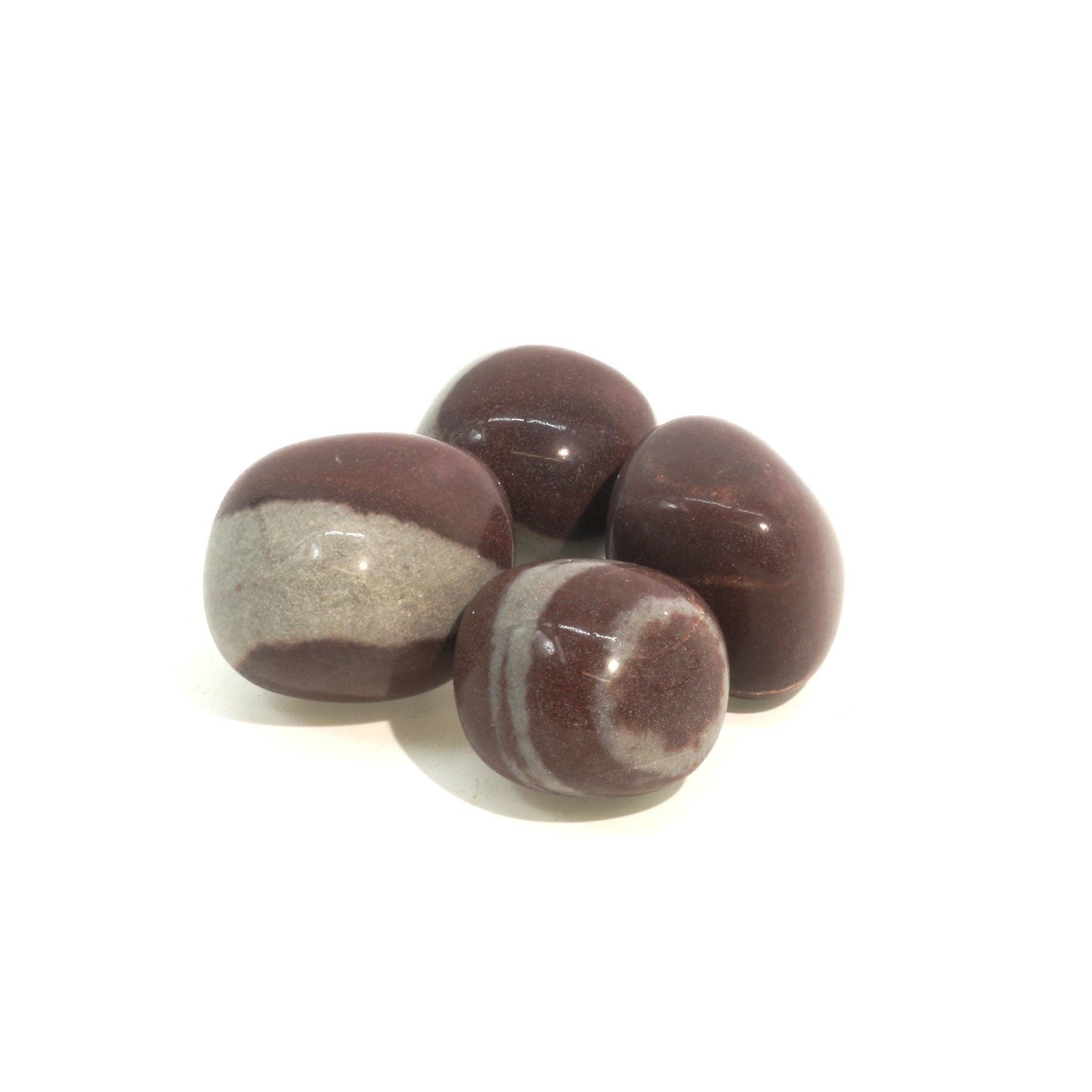 Stonebridge Imports - Vente Pierre et cristal de spiritualité - Pierre roulée de Shiva Lingam de la Narmada6