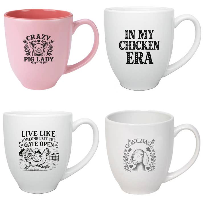 Homesteader Mugs - Reorder, 24pc for wholesale by Pourware Inked