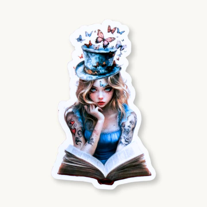 Alice in Wonderland Sticker | Bookish Vinyl Decal for wholesale by The sticker era