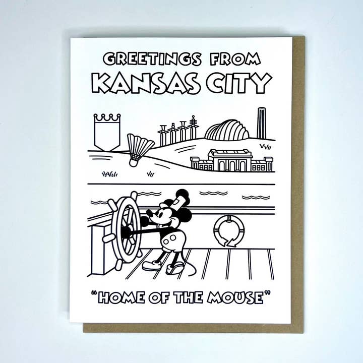 Home of the Mouse Greeting Card for wholesale by Knight Owl Design