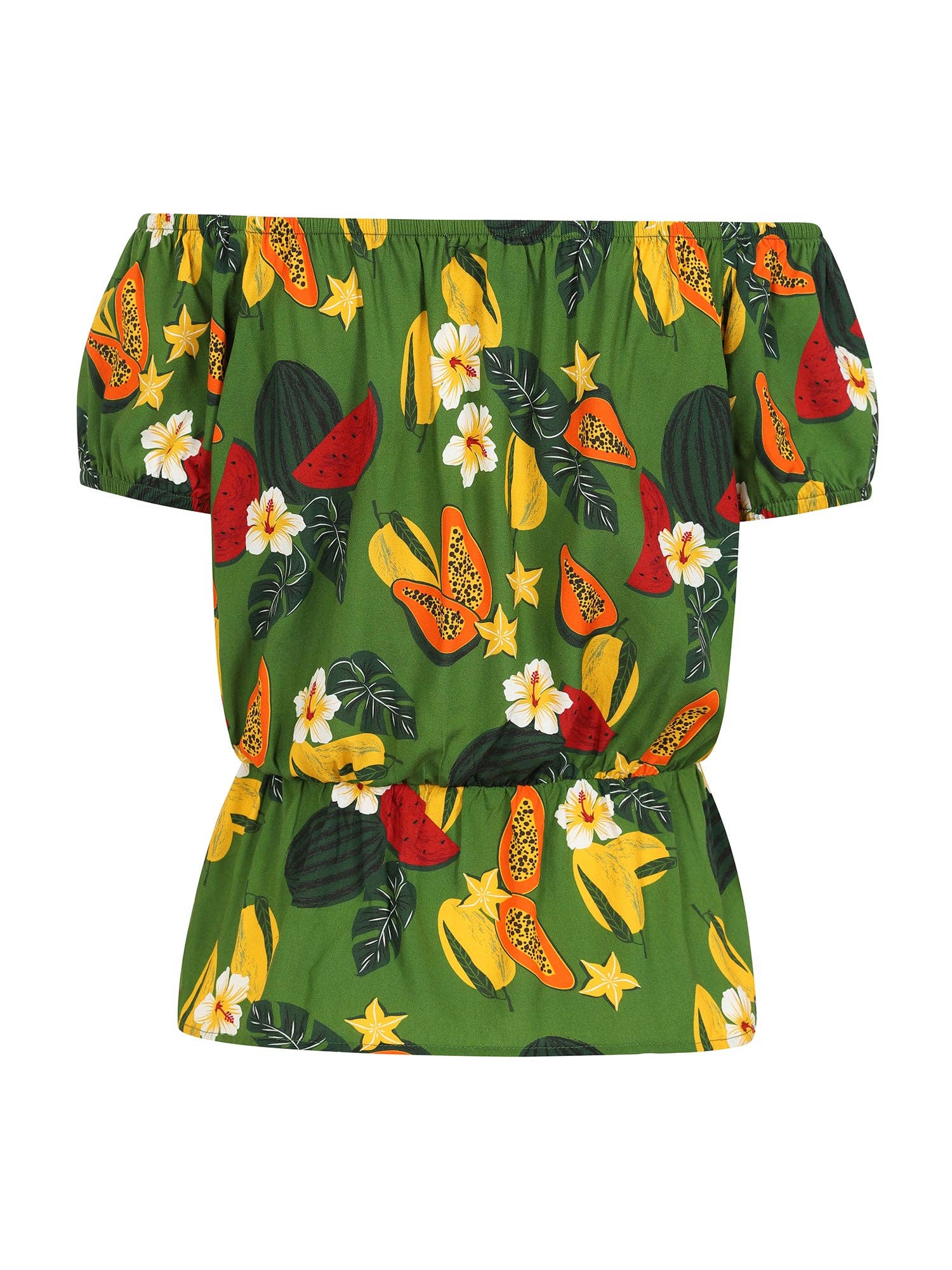 GREEN Aldea Fruit Jungle Top for wholesale on Faire2