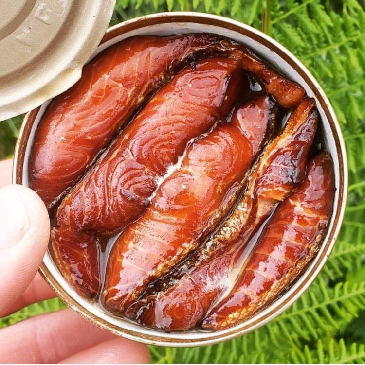 Sea to Shore Seafood - Wholesale Tinned Fish - Wild Alaskan Smoked Salmon Tin3