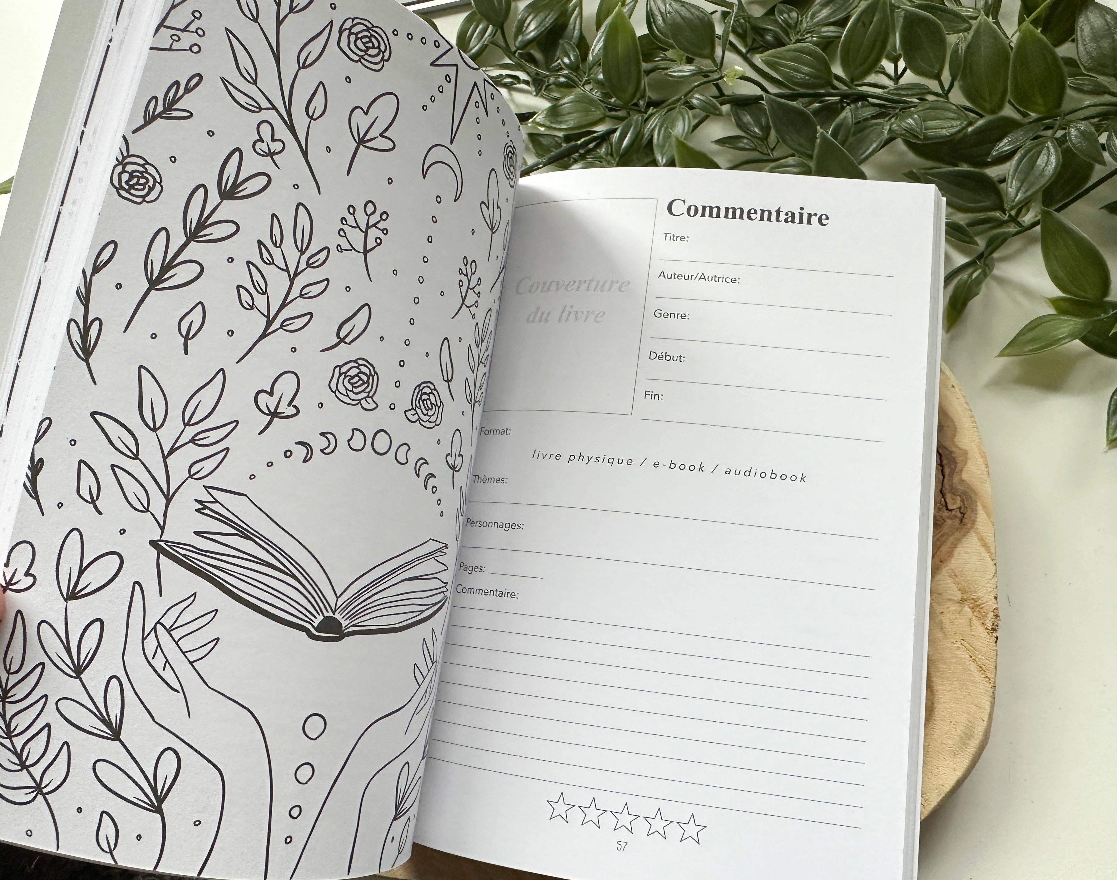 Magic&Books - Vendita all'ingrosso Diari/agende - (VERSION FRANÇAISE) Journal de lecture vert6