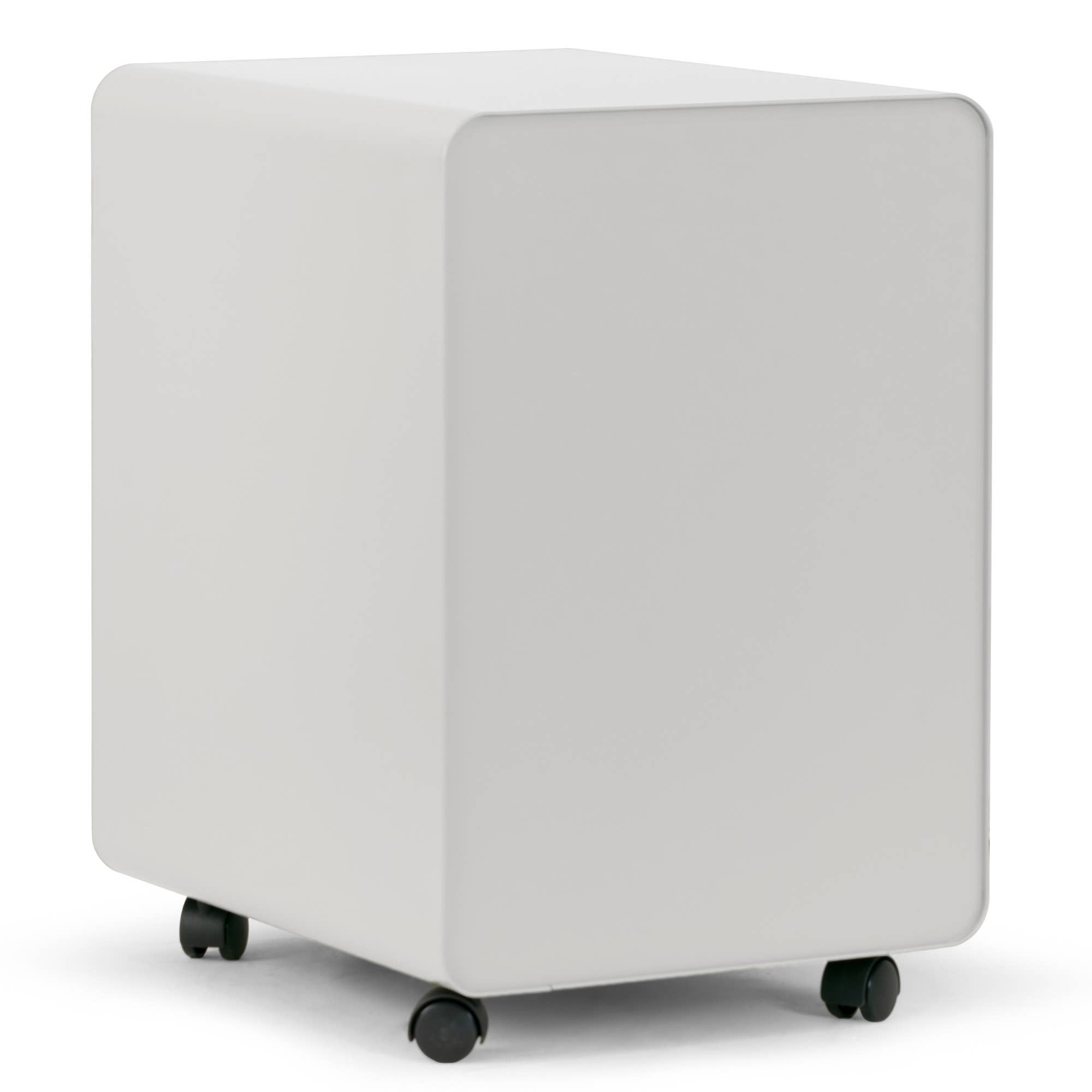 Glamour Home - Wholesale Cabinet - Aviya White 3-Drawer File Cabinet with lock and Wheels3