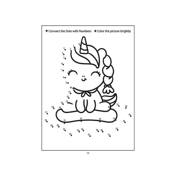 Larsen Falls Gifts and Publishing - Wholesale Coloring Book - Kids & Baby - Unicorn Dot to Dot Coloring Book for Kids4