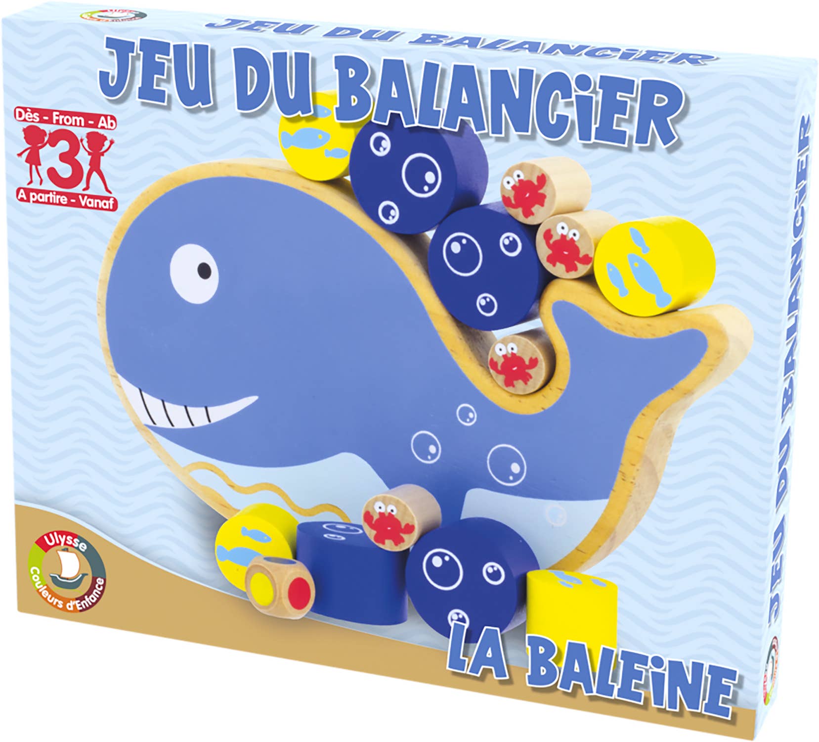 Ulysse Couleurs d'Enfance - Wholesale Wood Toy - Kids - PENDULUM: WHALE3