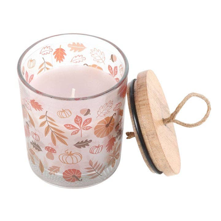 Something Different Wholesale - Wholesale Jar/Filled Candle - Autumn Leaves Warm Vanilla Fall Candle