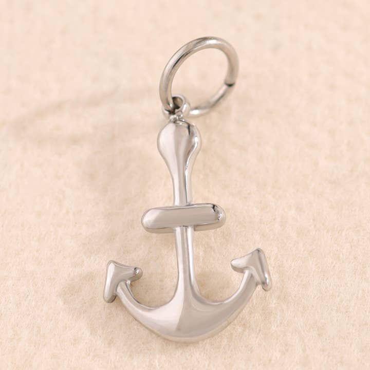 Set di 3 Ciondoli Ancora Marina Argentati per la vendita all'ingrosso da parte di JOYA