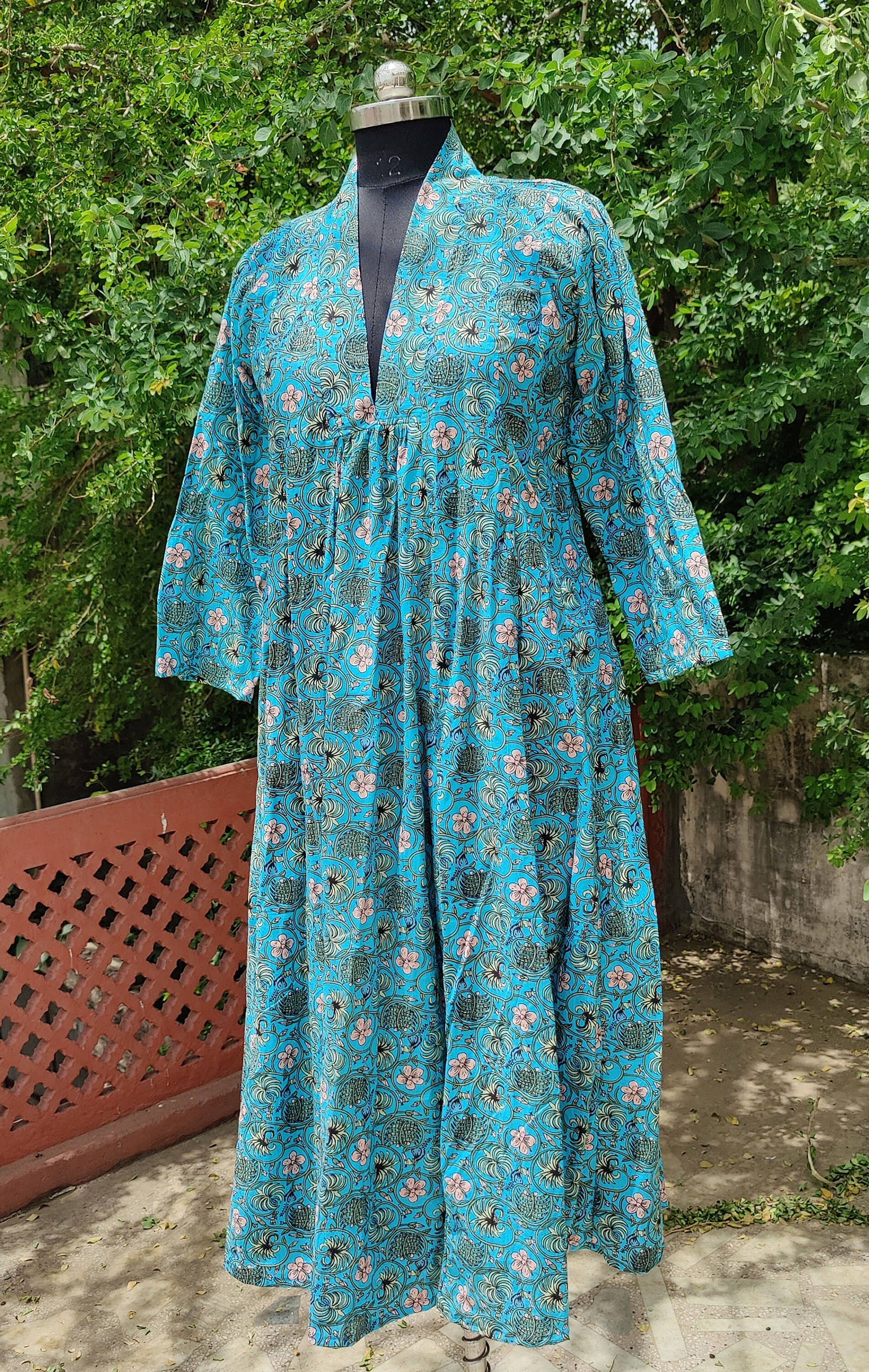 Bhawana Handicrafts - Wholesale Dress - Women's - Block Print Beachwear Summer Dress Handmade Cotton4