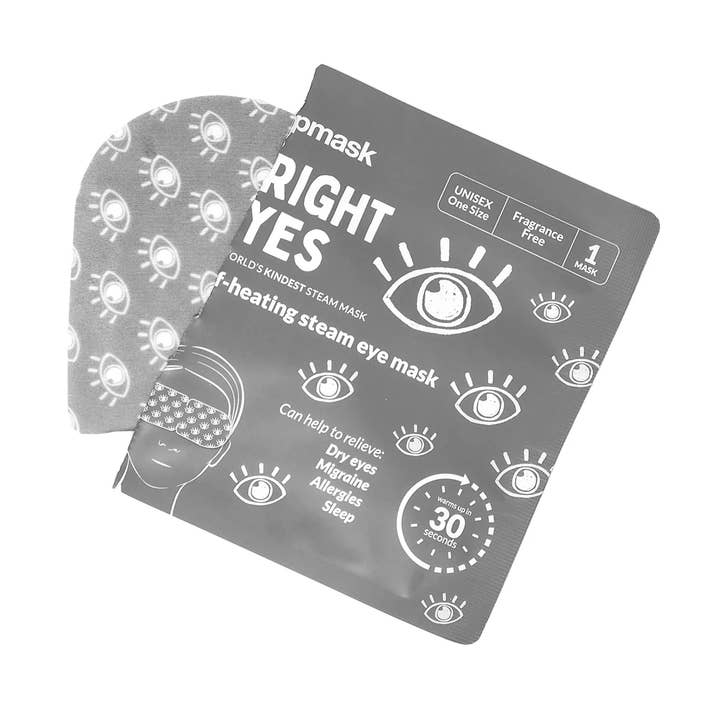 Popmask London - Wholesale Sleep/Eye Mask - Bright Eyes Fragrance-Free Self-Heating Eye Masks - 3 Pack