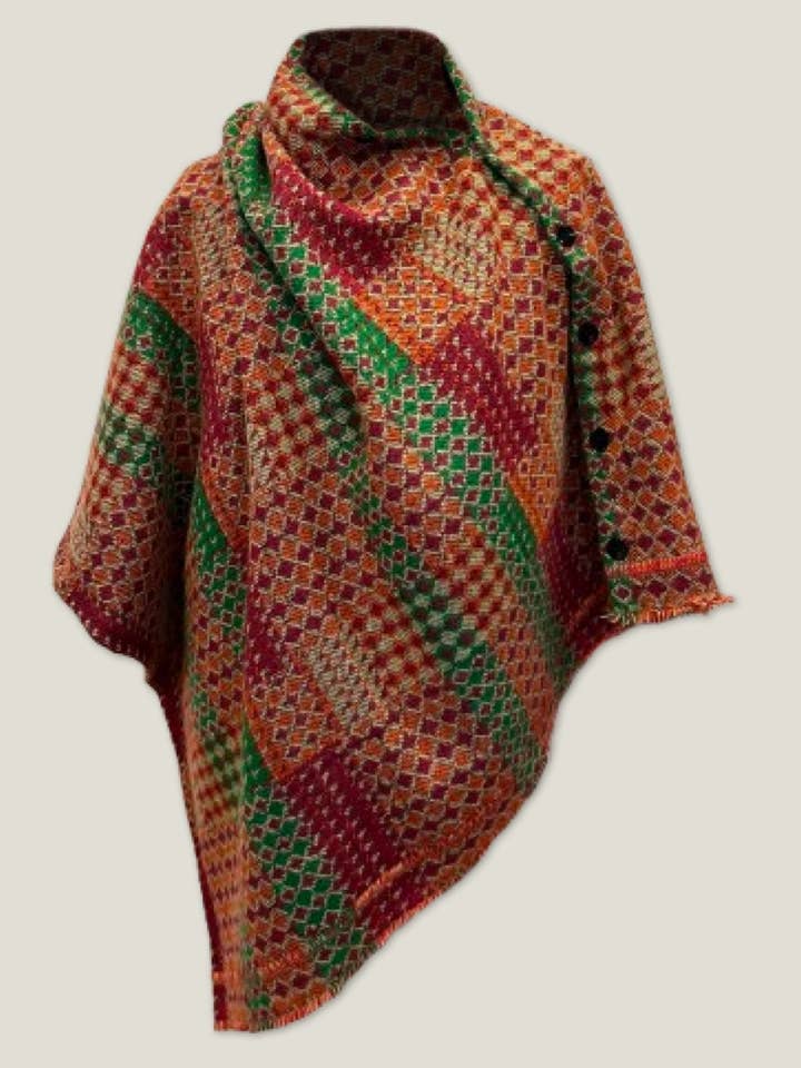 ORANGE CERAMIC PONCHO for wholesale by MADE IN SENS